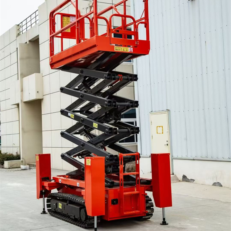 8米履带式高空作业平台升降机HJX0810LT带一键调平