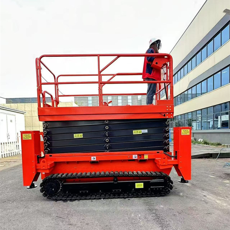 10米履带式高空作业平台升降机HJX1012LT带一键调平