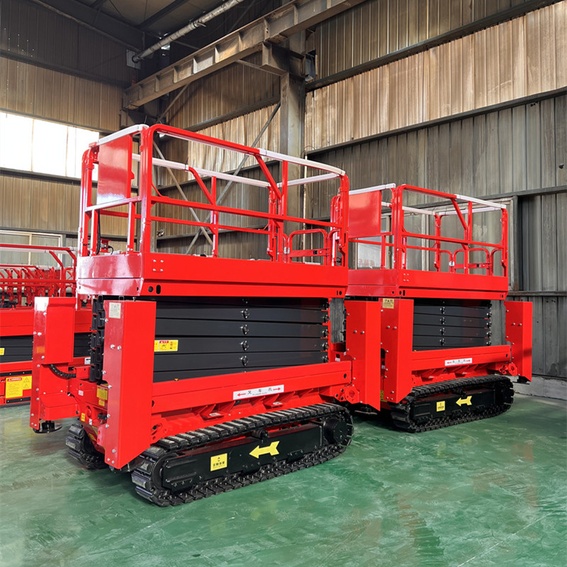 12米履带式高空作业平台升降机HJX1214LT带一键调平